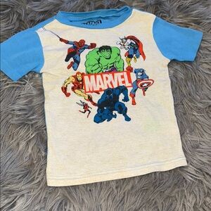 Marvel Heroes Kids' Tee with Blue and Cream